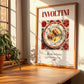 Involtini – Italian Meat Dish, Brasserie Poster, no-text version framed in wood