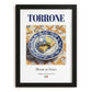 Torrone – Italian Dessert Dish, Tavern Poster, in sleek black frame
