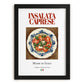 Insalata Caprese – Italian Salad Dish, Food Bar Painting, in sleek black frame