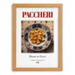 Paccheri – Italian Pasta, Ristorante Poster, set in oak frame