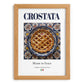 Crostata – Italian Dessert Dish, Bistro Poster, set in oak frame