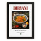 Byriani – Pakistani Rice Dish, Tavern Poster, in sleek black frame
