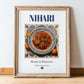 Nihari – Pakistani Soup Dish, Café Painting, in wooden frame leaning on the floor