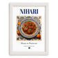 Nihari – Pakistani Soup Dish, Café Painting, placed in minimal white frame