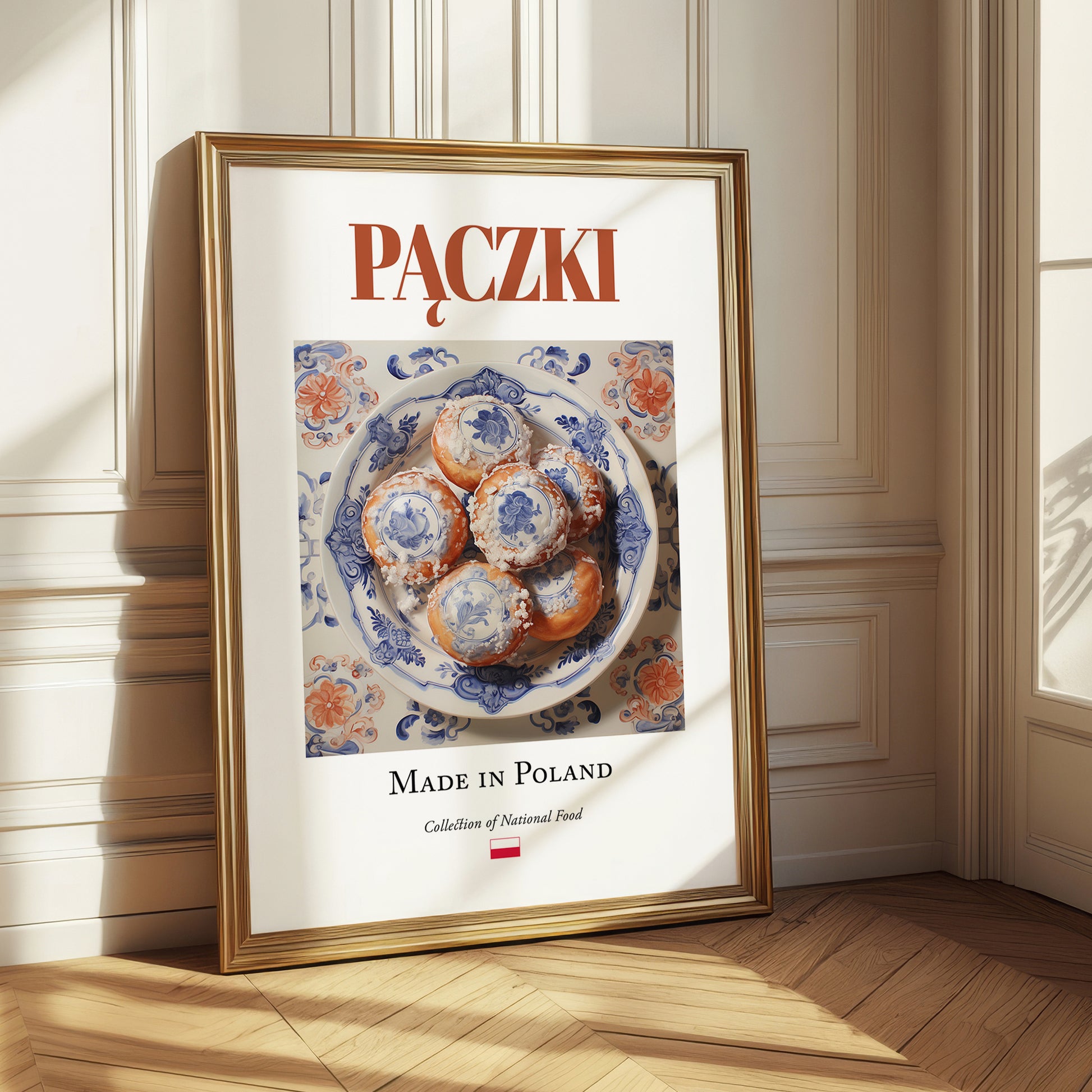 Pączki – Polish Dessert Dish, Café Poster