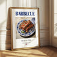 Barbecue – American Meat Dish, Café Poster