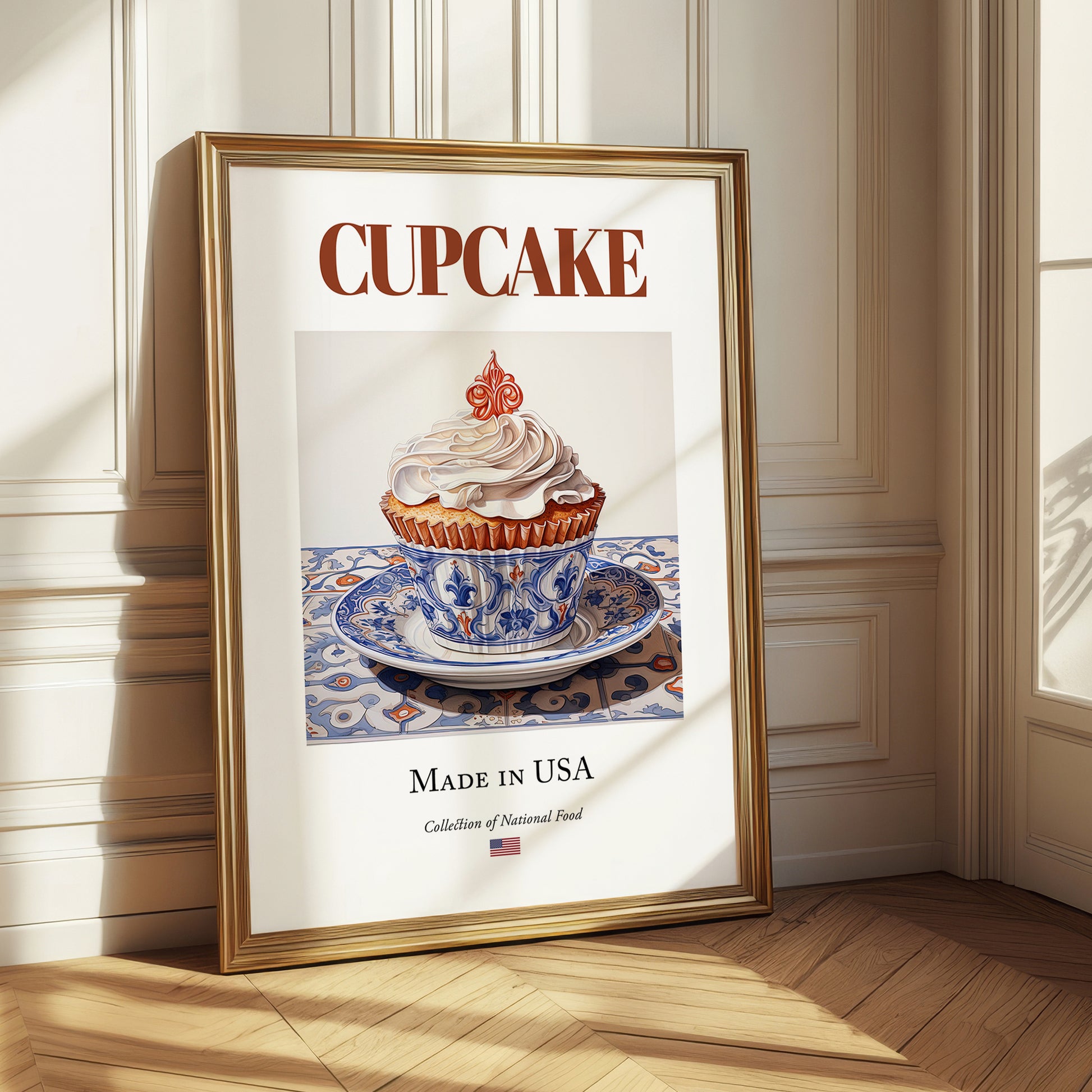 Cupcake – American Dessert Dish, Café Wall Decor