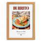 Burrito – American Dish, Café Still Life, set in oak frame