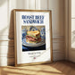Roast Beef Sandwich – American Dish, Fine Dining Restaurant Painting