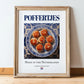 Poffertjes – Dutch Dessert Dish, Bistro Poster, in wooden frame leaning on the floor
