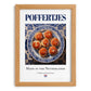 Poffertjes – Dutch Dessert Dish, Bistro Poster, set in oak frame