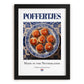 Poffertjes – Dutch Dessert Dish, Bistro Poster, in sleek black frame