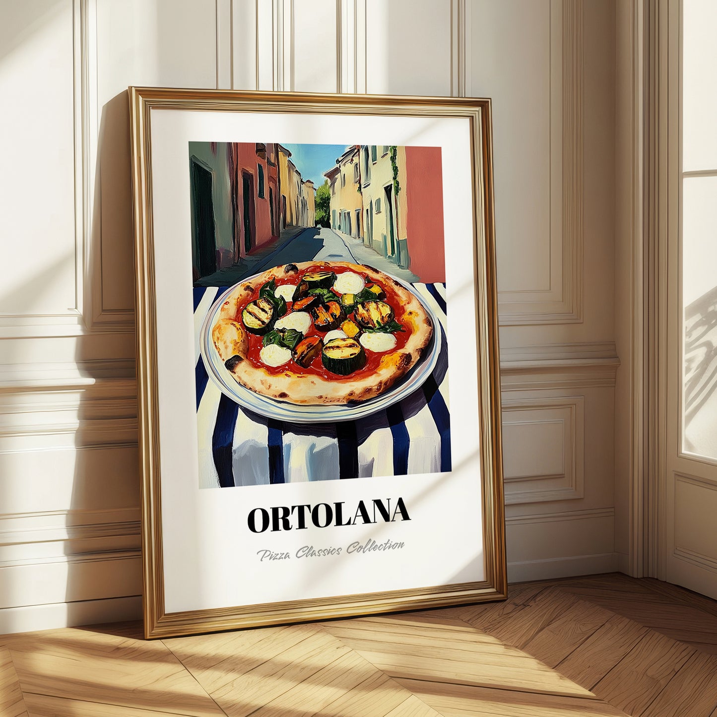 Pizza Ortolana – Italian Café on the Corner, Pizza Poster