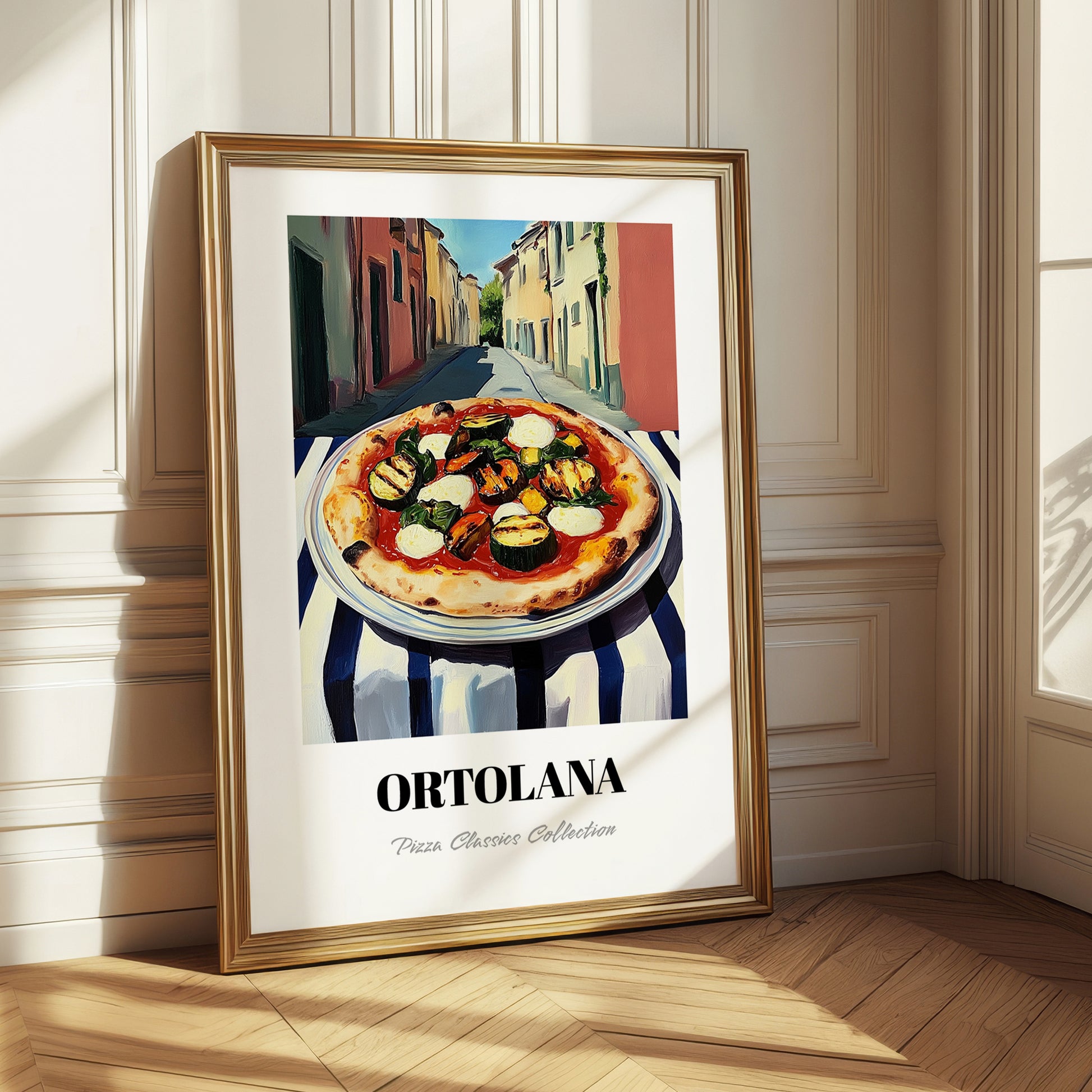 Pizza Ortolana – Italian Café on the Corner, Pizza Poster