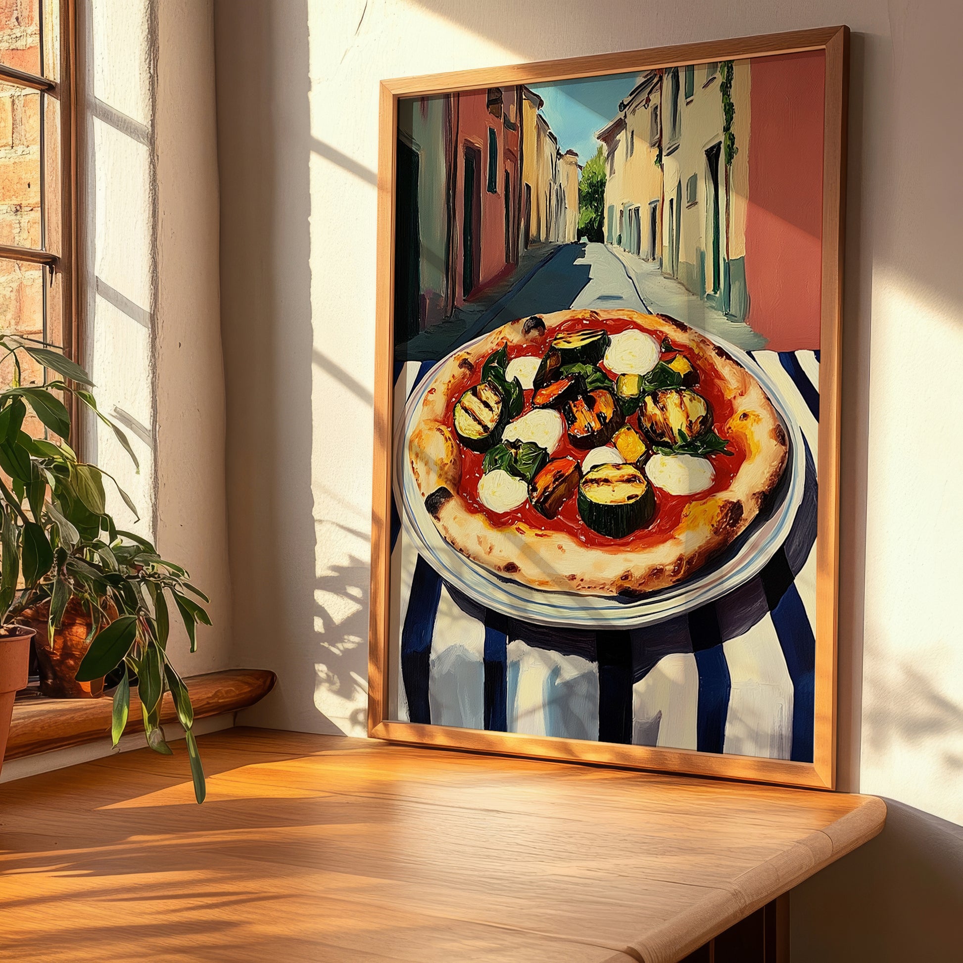 Pizza Ortolana – Italian Café on the Corner, Pizza Poster, clean layout with no caption