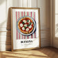 Bufala (Bufalina) – on Striped Tablecloth, Pizza Still Life