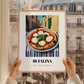 Pizza Bufalina (Bufala) – Italian Café on the Corner, Pizza Painting, styled in a charming Paris street view