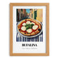 Pizza Bufalina (Bufala) – Italian Café on the Corner, Pizza Painting, set in oak frame