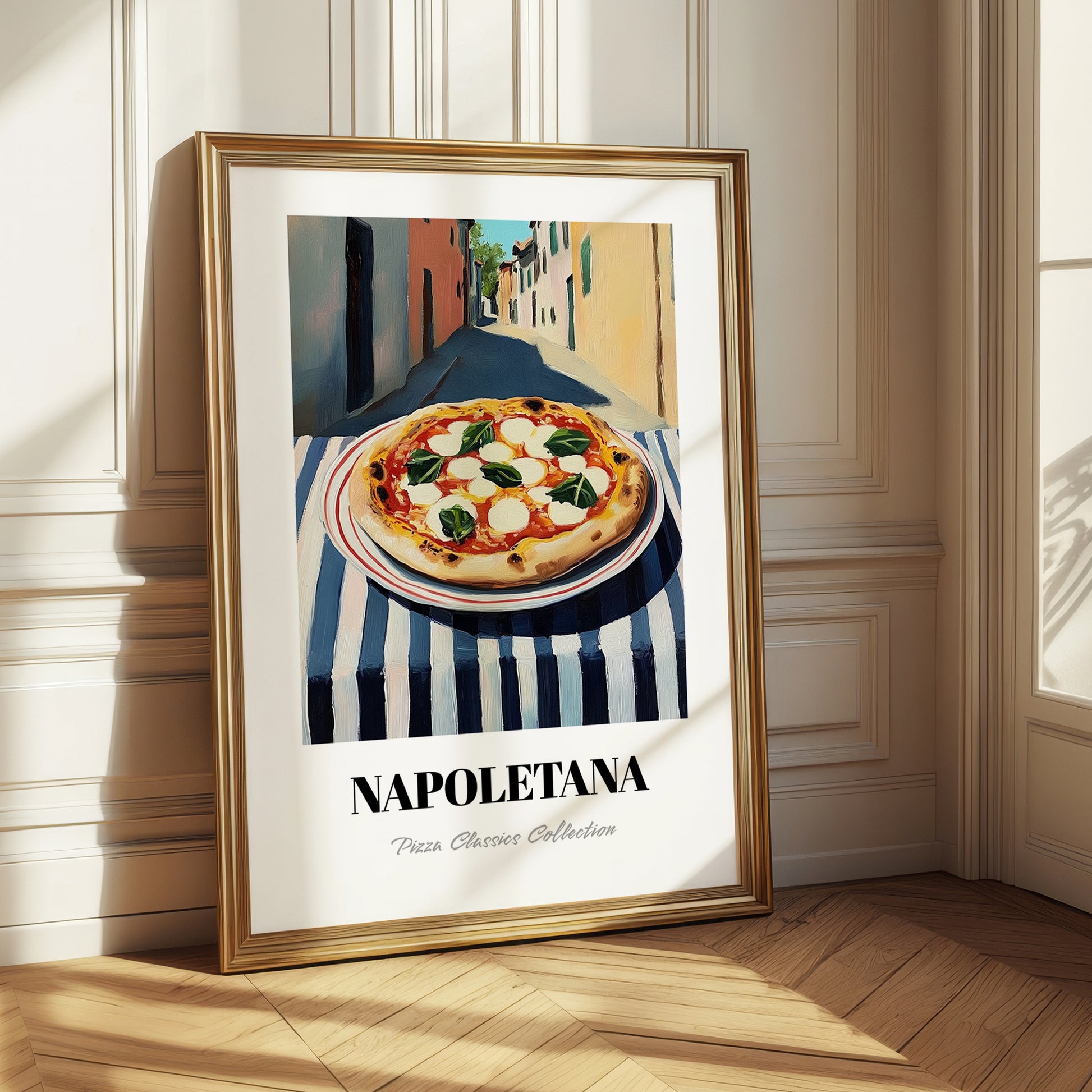Pizza Napoletana – Italian Café on the Corner, Pizza Wall Print