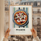 Pugliese – on Striped Tablecloth, Pizza Still Life, styled in a charming Paris street view