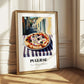 Pizza Pugliese – Italian Outdoor Café Scene, Pizza Print