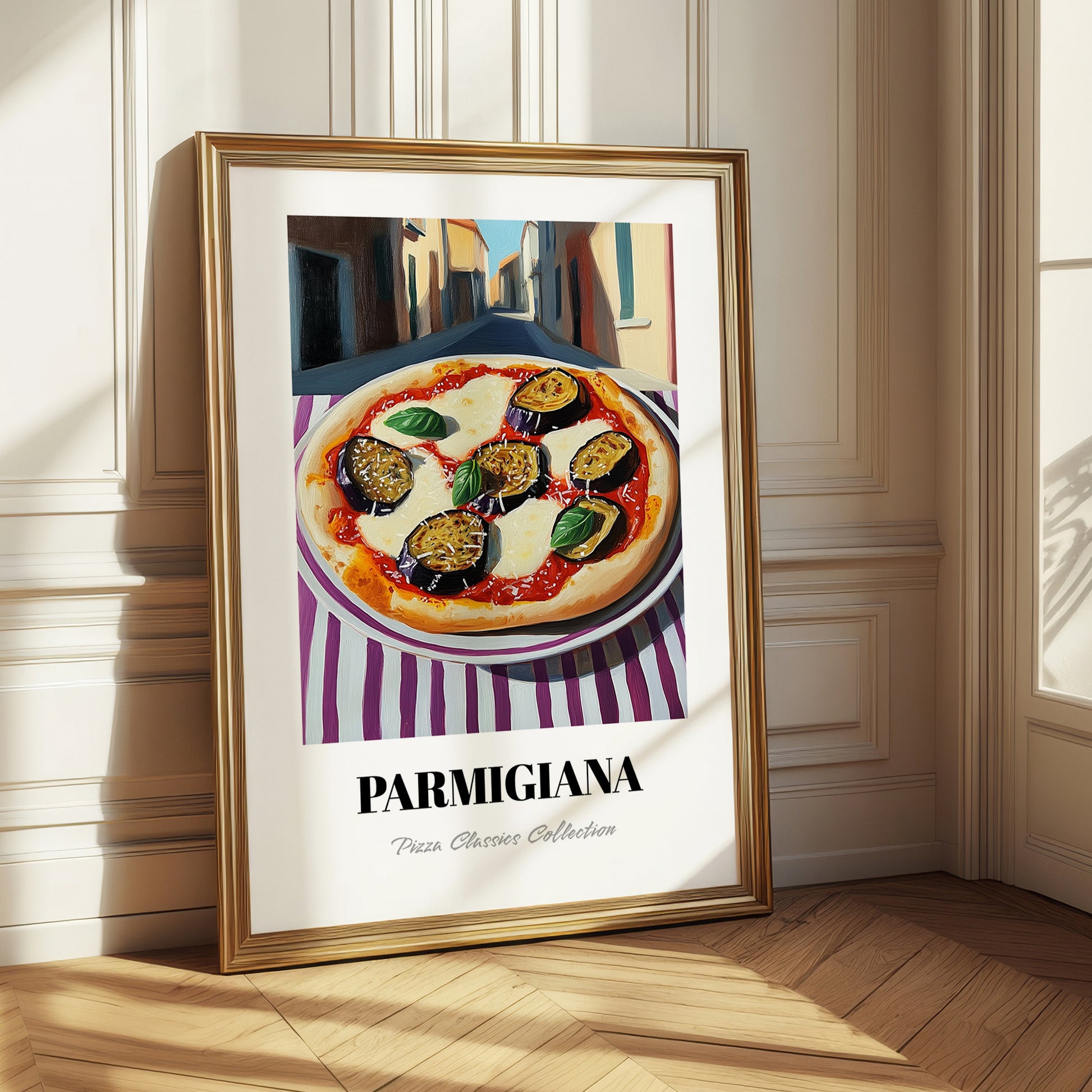 Pizza Parmigiana – Italian Café on the Corner, Pizza Painting