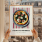 Salsiccia E Friarielli – on Striped Tablecloth, Pizza Still Life, styled in a charming Paris street view