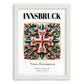 Innsbruck, Austria – Travel Print, placed in minimal white frame