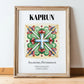 Kaprun, Austria – Travel Wall Art, in wooden frame leaning on the floor