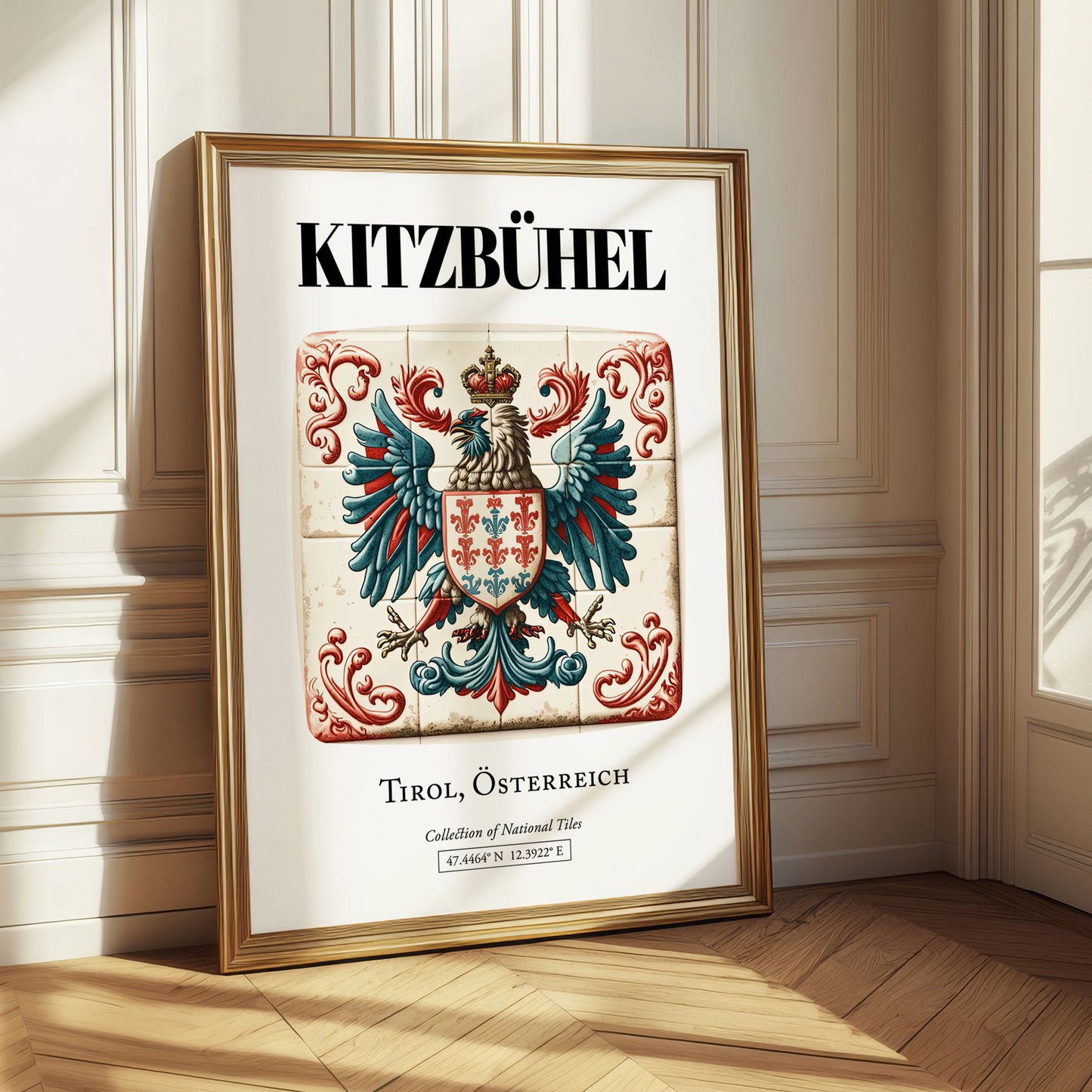 Kitzbühel, Austria – Travel Print, styled in a charming Paris street view