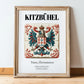 Kitzbühel, Austria – Travel Print, in wooden frame leaning on the floor