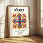 Sölden, Austria – Tourist Destination Poster, styled in a charming Paris street view