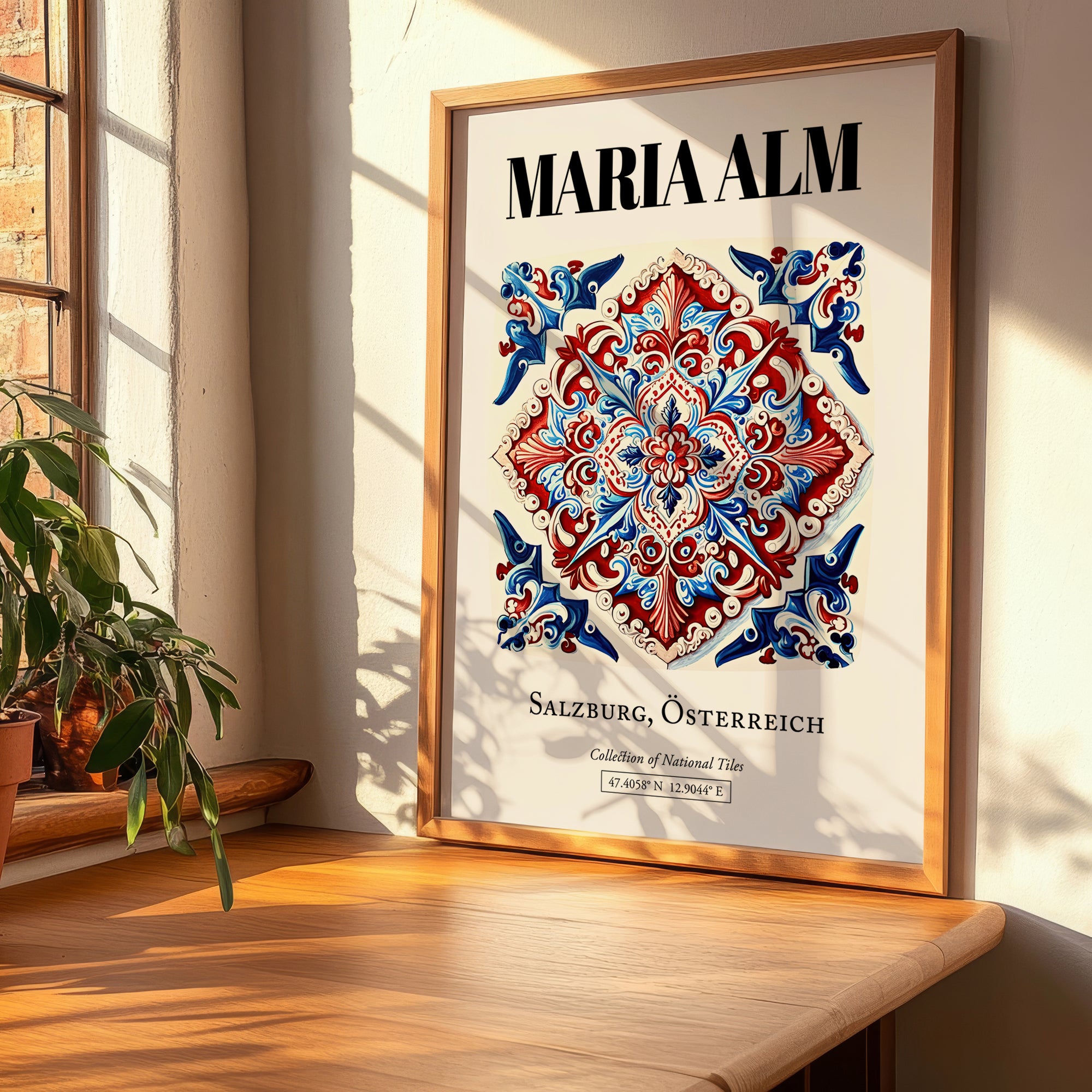 Maria Alm, Austria – Travel Poster, clean layout with no caption