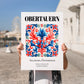 Obertauern, Austria – Country Culture Poster, no-text version framed in wood