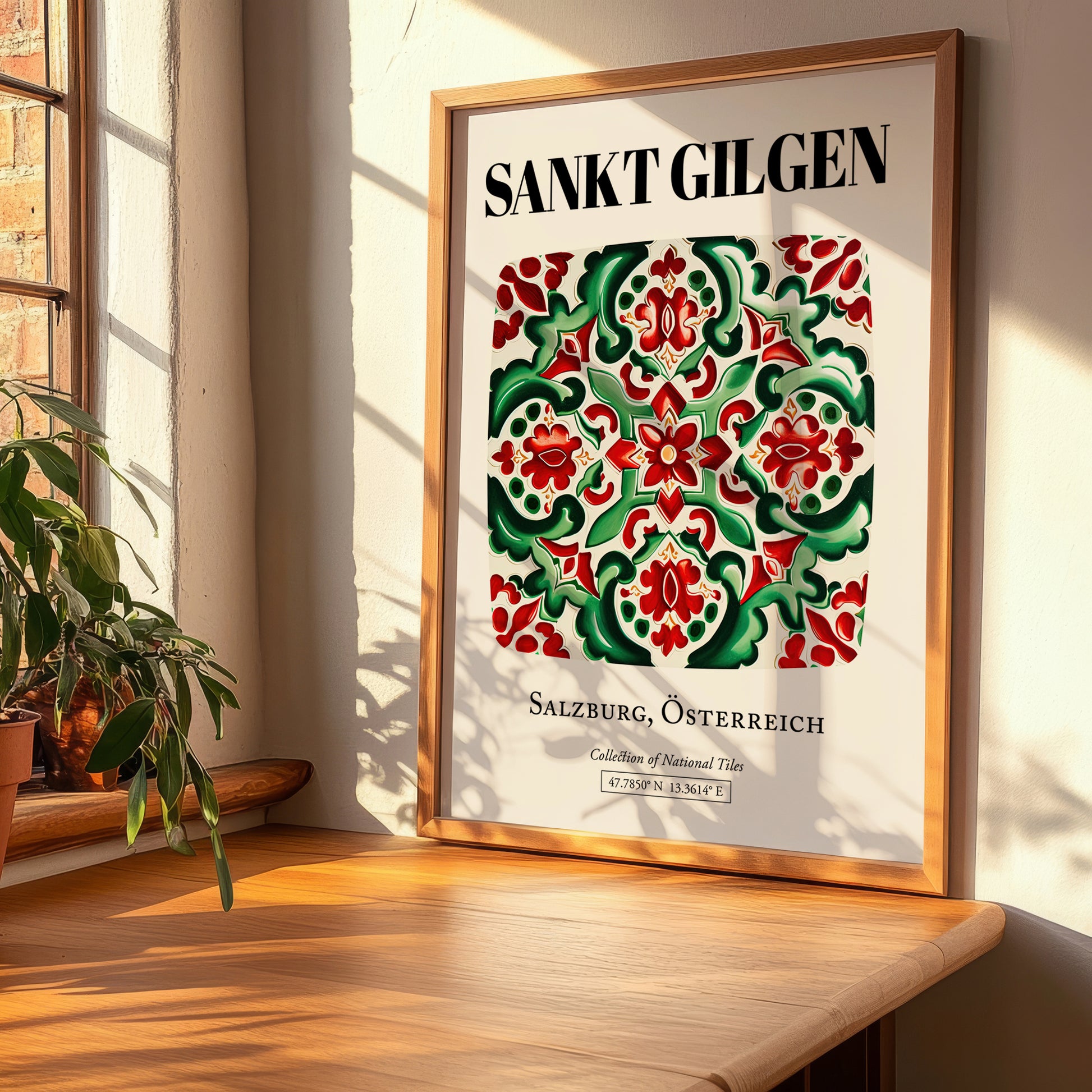 Sankt Gilgen, Austria – Cultural Heritage Wall Art, clean layout with no caption