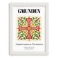 Gmunden, Austria – Travel Poster, placed in minimal white frame