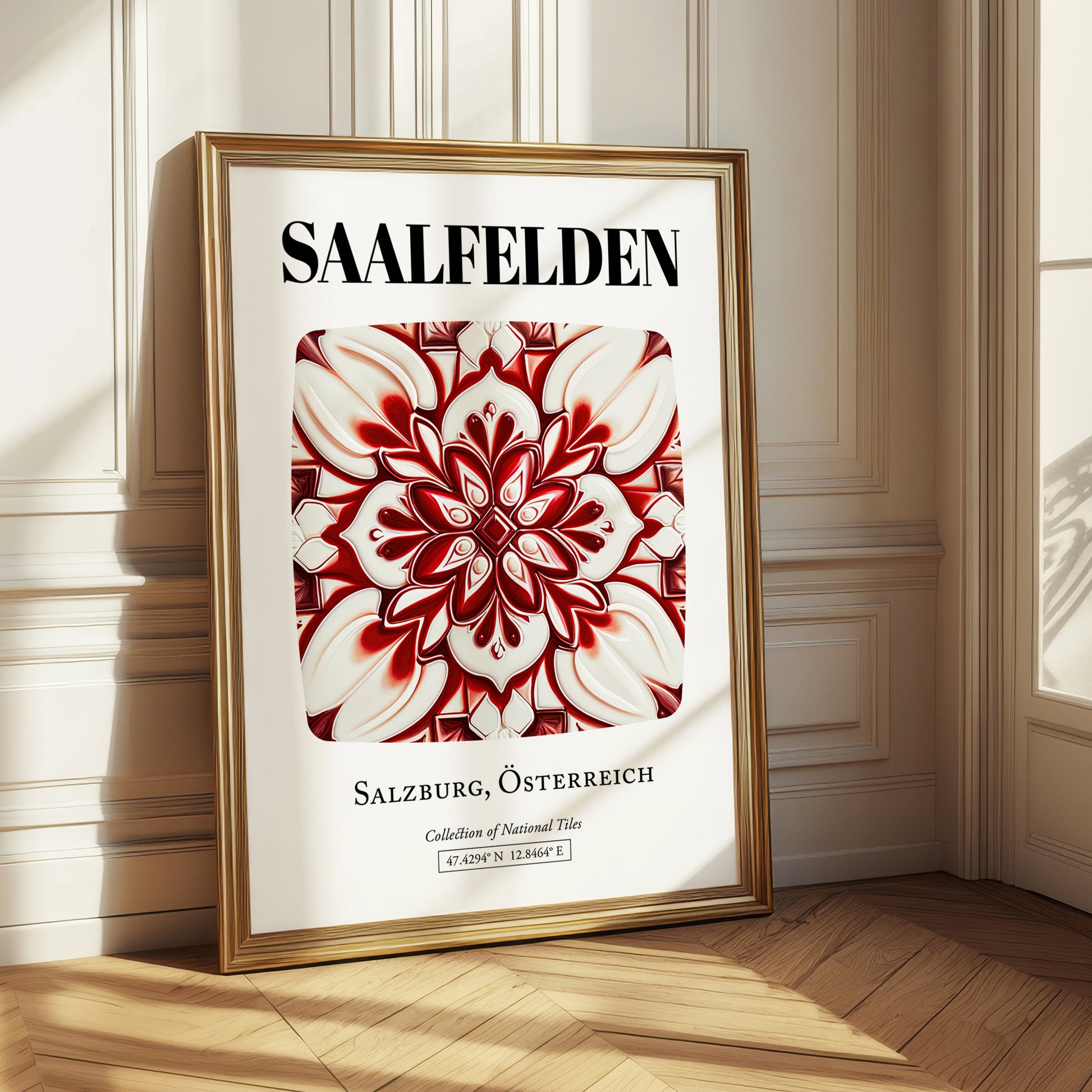 Saalfelden, Austria – Travel Print, styled in a charming Paris street view