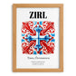 Zirl, Austria – Travel Poster, set in oak frame