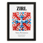 Zirl, Austria – Travel Poster, in sleek black frame