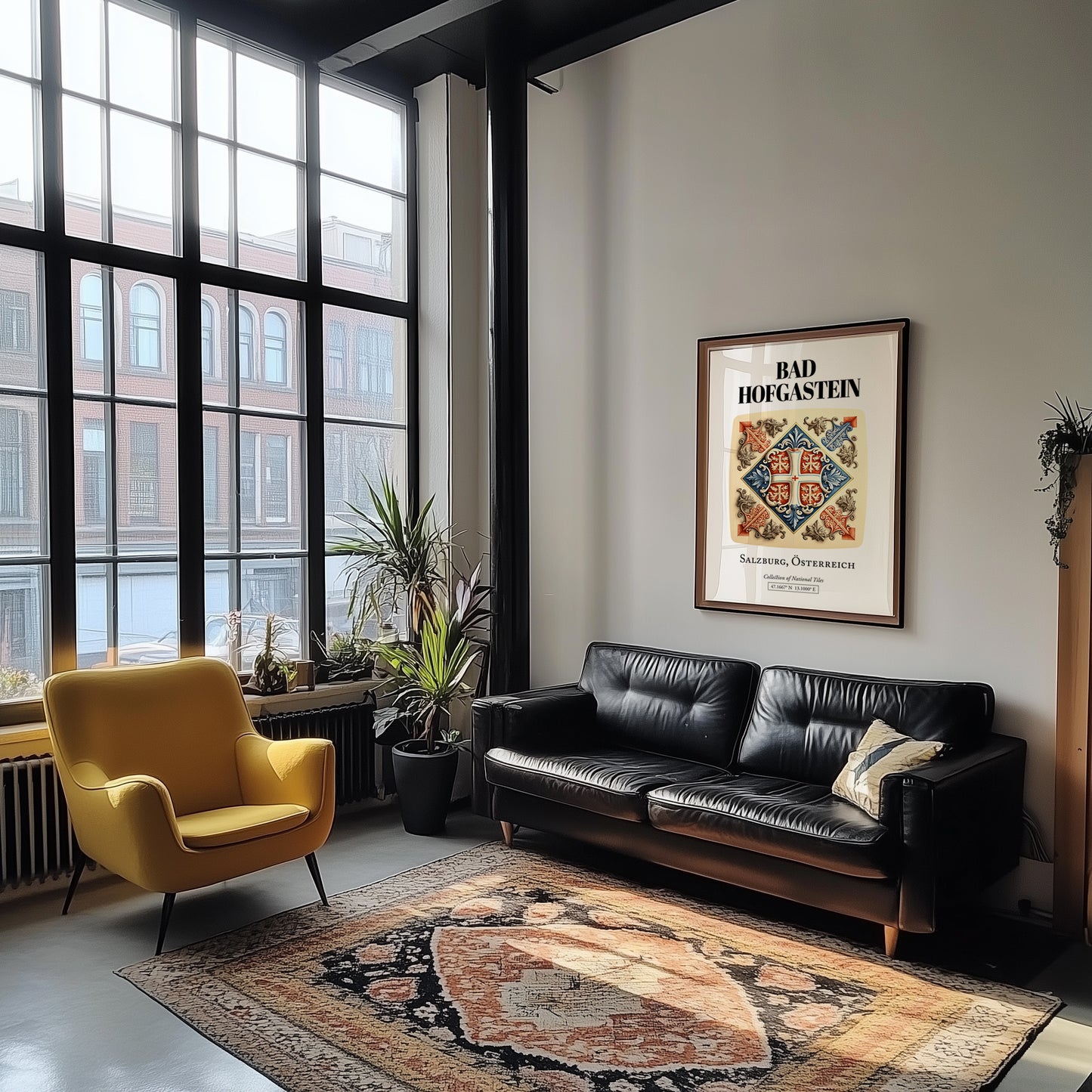 Bad Hofgastein, Austria – Travel Poster, unframed on coastal sand