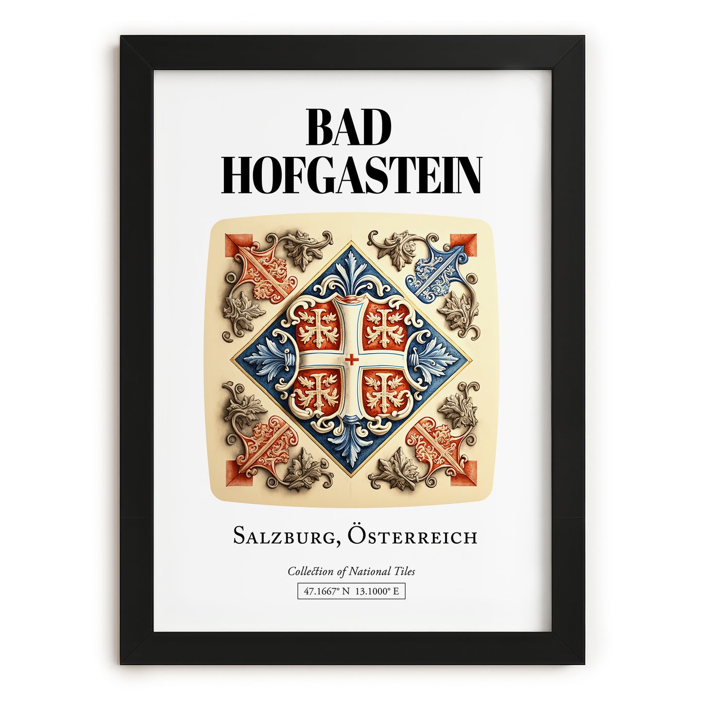 Bad Hofgastein, Austria – Travel Poster, in sleek black frame