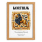Kortrijk, Belgium – Wanderlust Wall Decor, set in oak frame