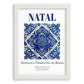 Natal, Brasil – Travel Poster, placed in minimal white frame