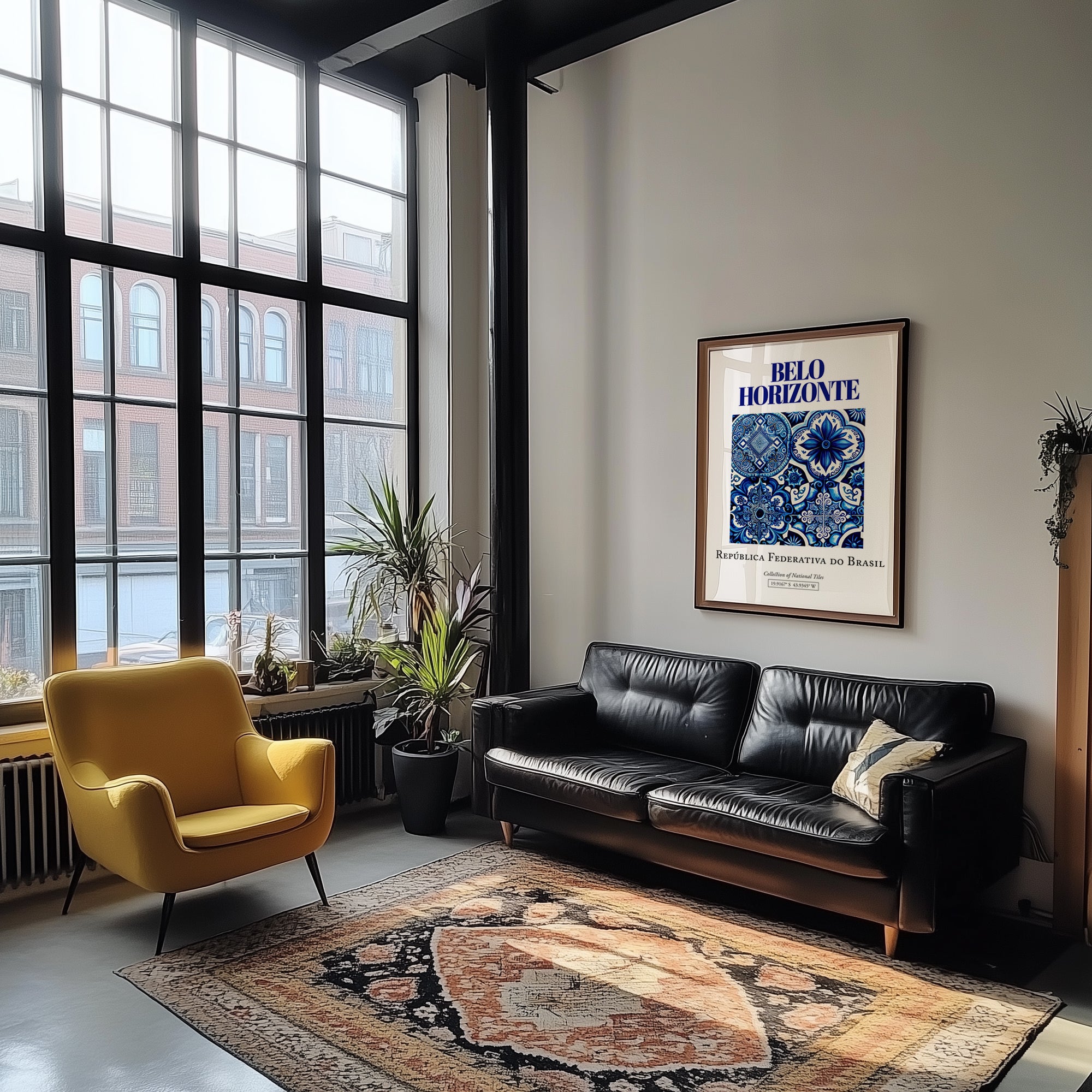 Belo Horizonte, Brasil – Travel Wall Decor, unframed on coastal sand