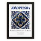 João Pessoa, Brasil – Minimalist Travel Print, in sleek black frame