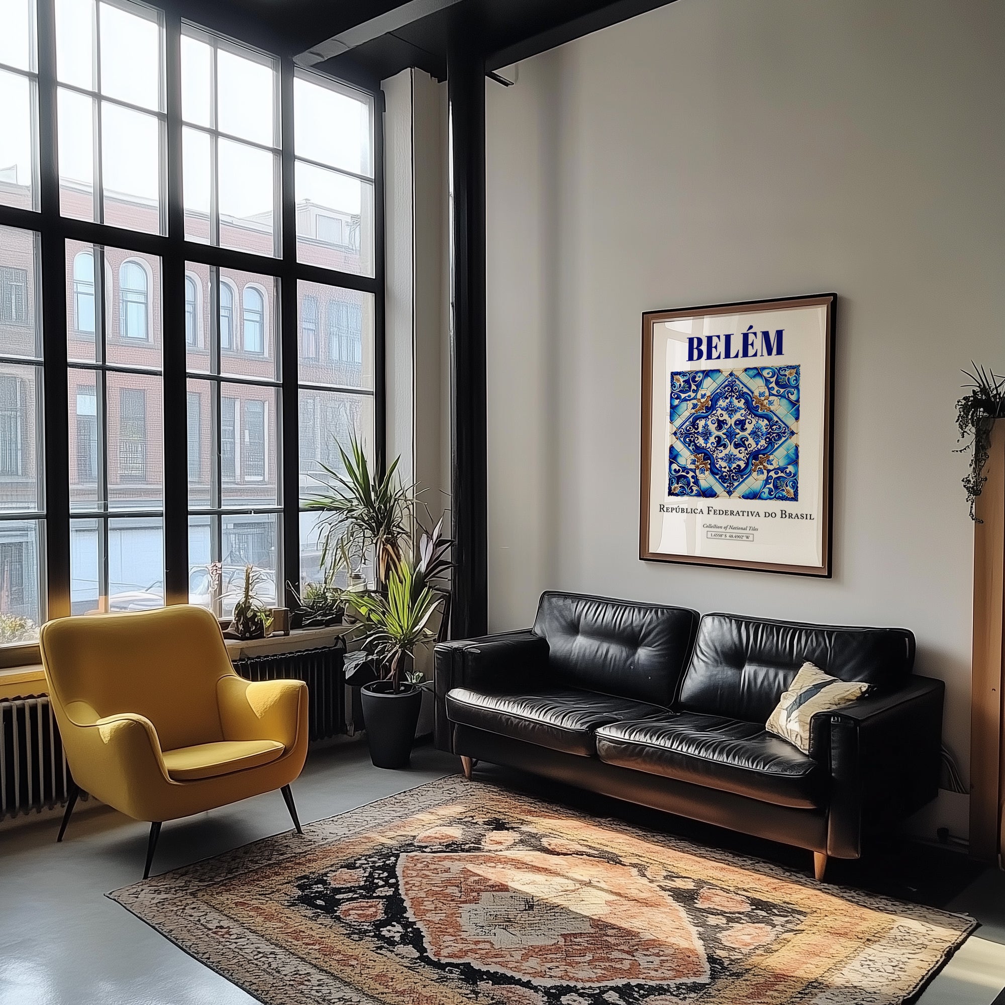 Belém, Brasil – Travel Poster, unframed on coastal sand