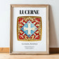Lucerne, Switzerland – Historic Cities Art Print, in wooden frame leaning on the floor