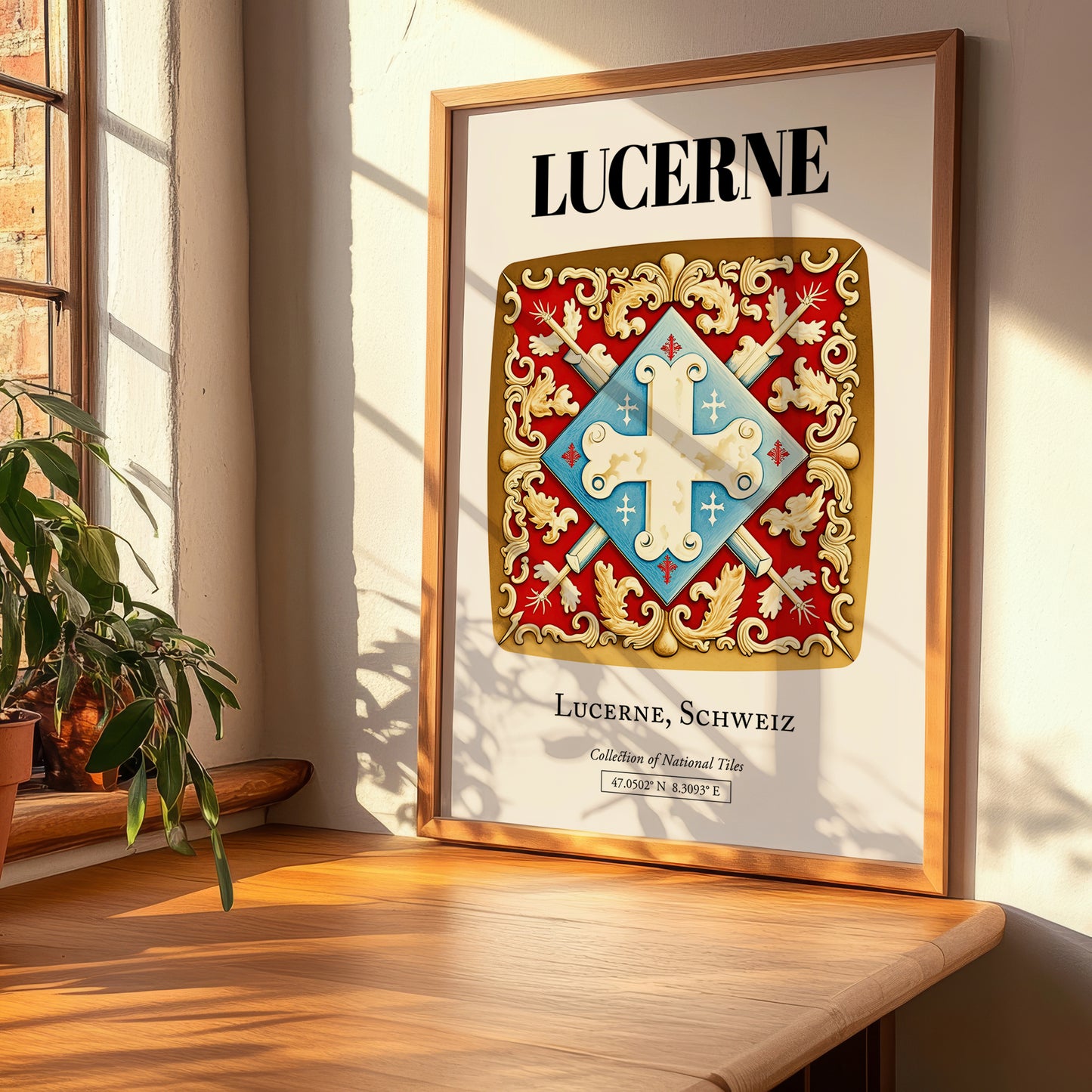 Lucerne, Switzerland – Historic Cities Art Print, clean layout with no caption