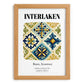 Interlaken, Switzerland – Travel Destination Art, set in oak frame