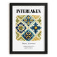 Interlaken, Switzerland – Travel Destination Art, in sleek black frame